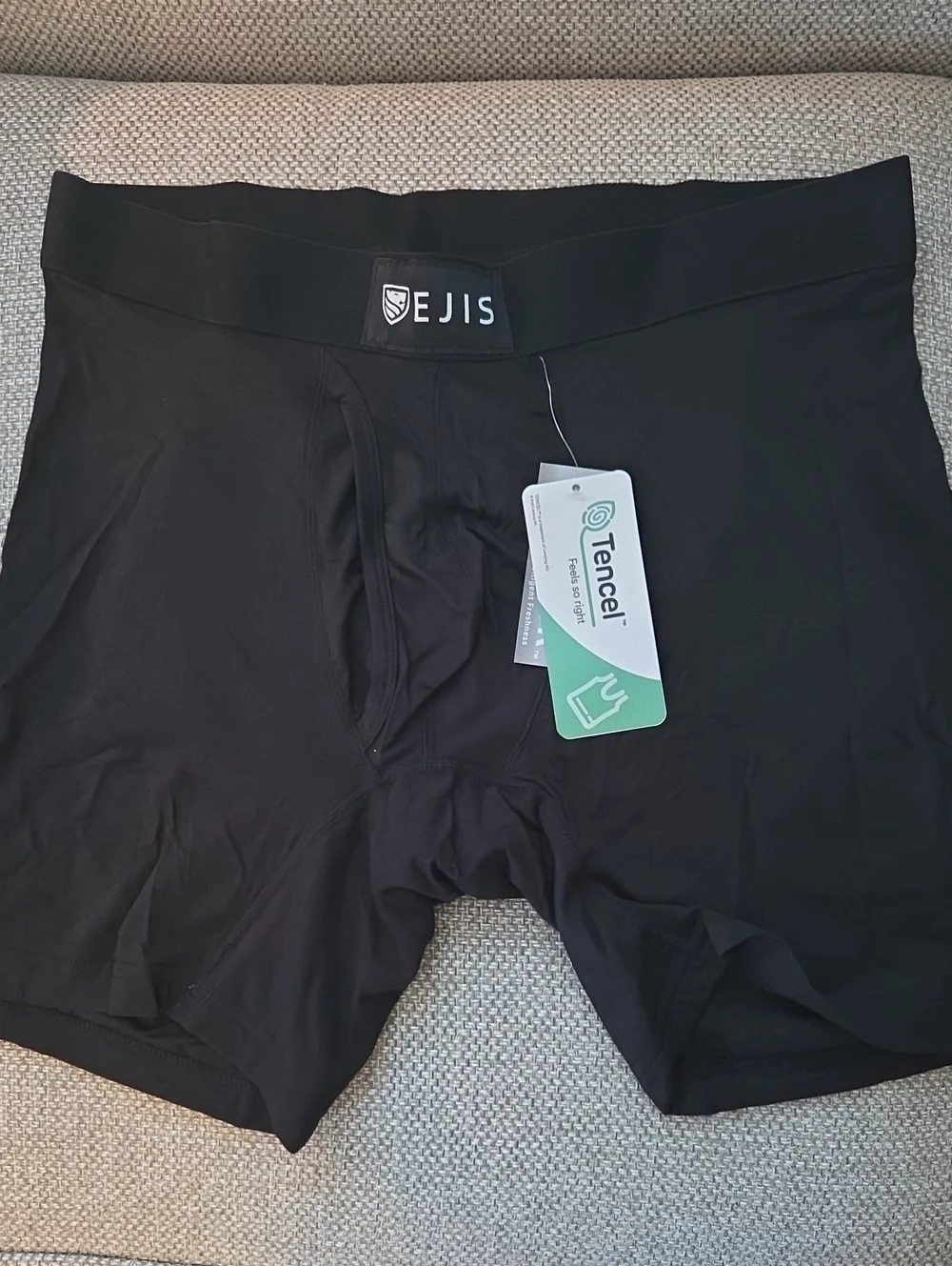 Men's Black Tencel Boxer Briefs